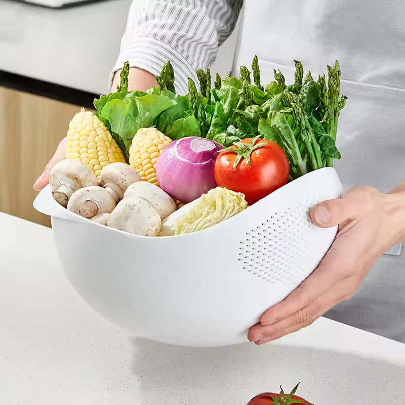 Rice Washing & Vegetable Strainer – Multi-Functional Kitchen Basket