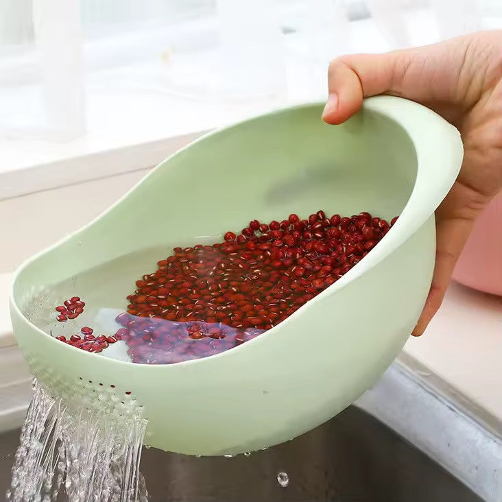 Rice Washing & Vegetable Strainer – Multi-Functional Kitchen Basket