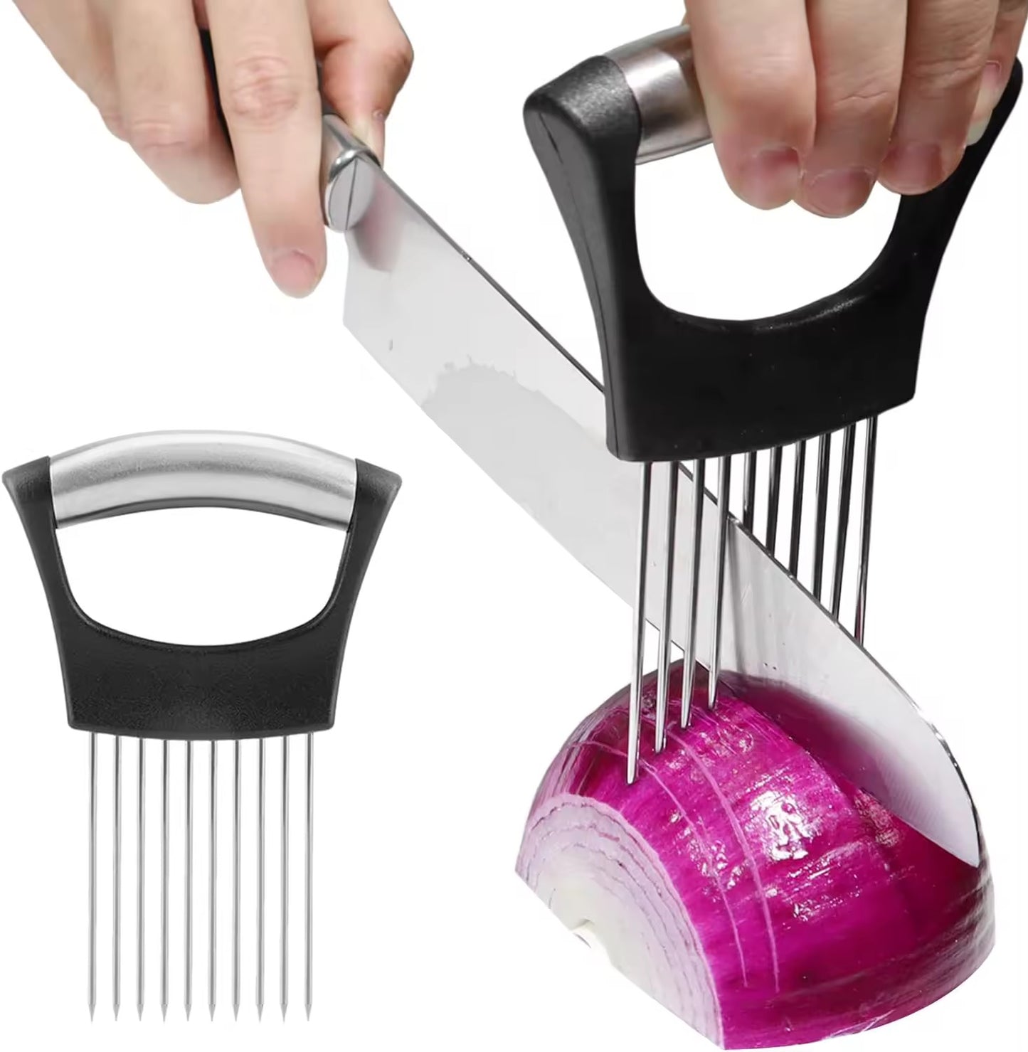 Stainless Steel Onion Cutter Holder for Slicing